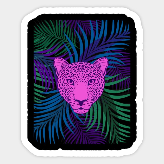 Jungle Cat Sticker by Pirate Living 